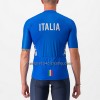 Completo Maglia + Pantaloncino con bretelle 2023 Nazionale Italiana Manica Corta Blu